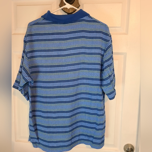 Saxony Silk 4 Golf Men's Polo Golf Shirt, Size: Medium Color: Blue - Picture 7 of 8